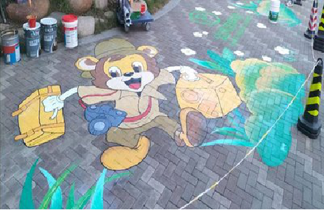 舒城夏季画地面彩绘会遇到的问题