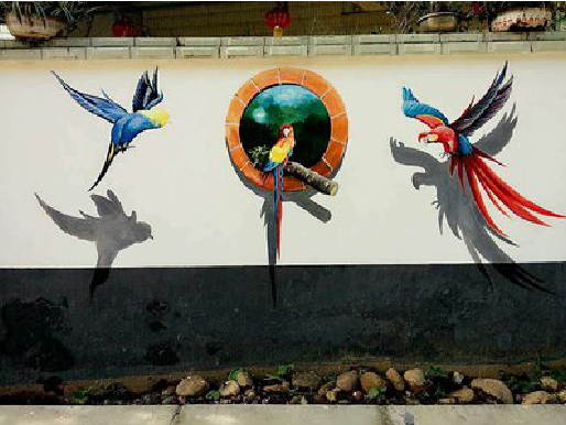 舒城视觉错位-3D墙绘设计