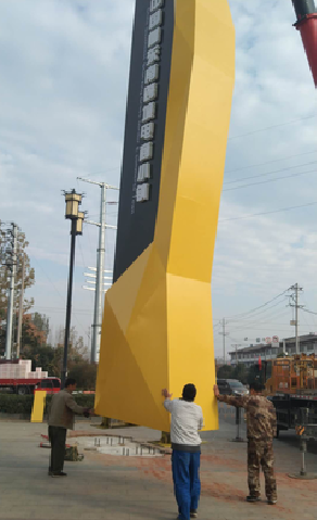 舒城标识标牌的安装方法。