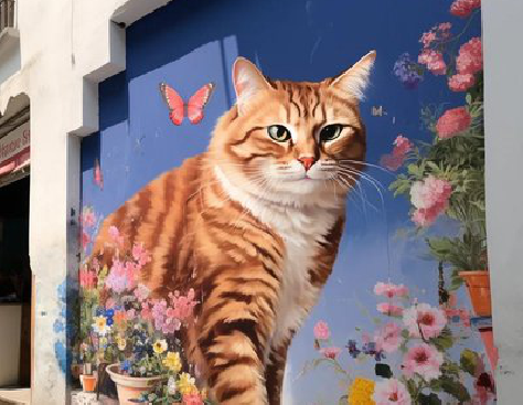 舒城自己绘制有个性的手绘墙