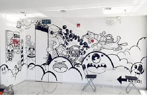 舒城手绘墙并非传统涂鸦。